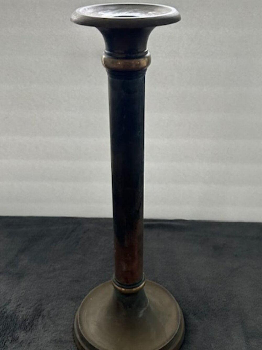 Vintage Brass Tall Candlestick Candle Holder 17"h